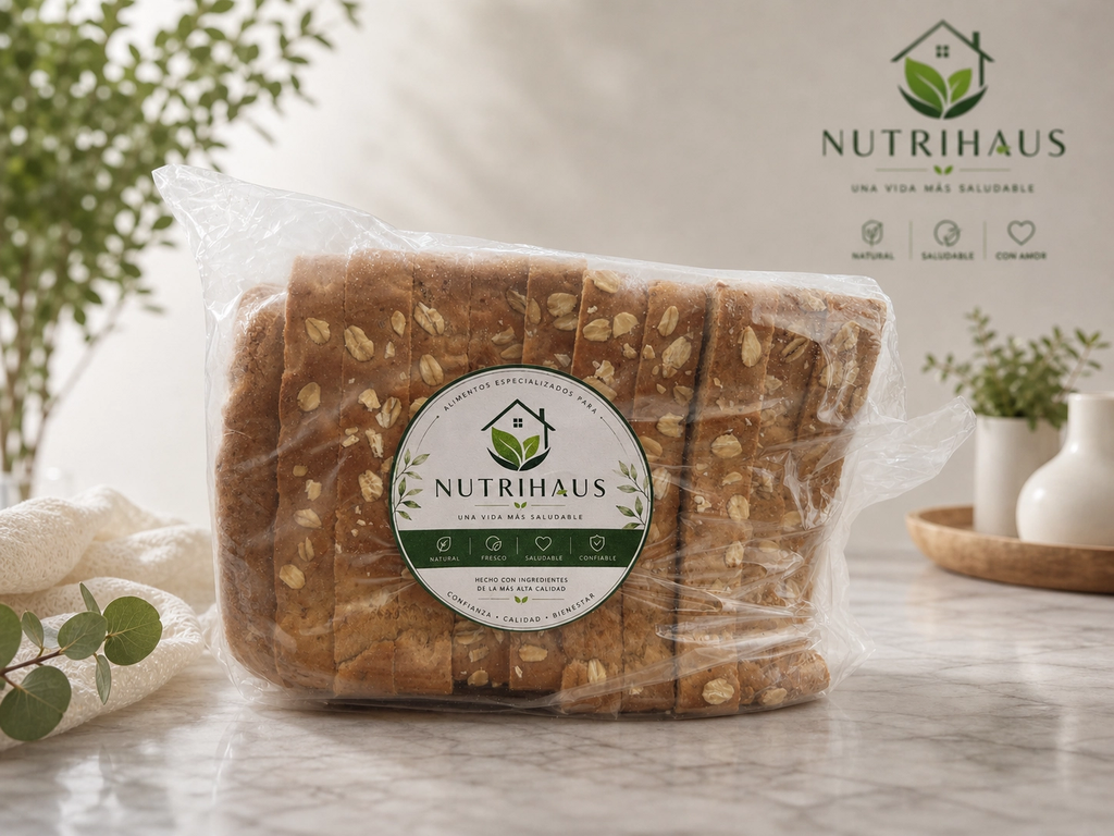 Pan nutrihaus, avena y aceite de oliva